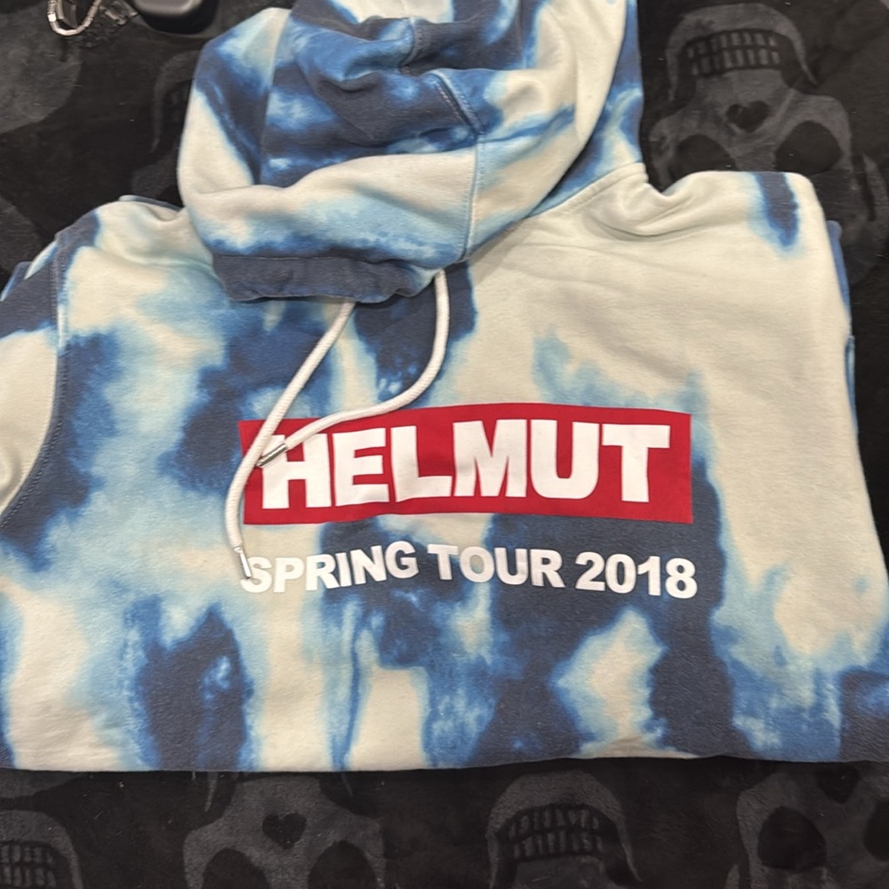 Helmut Lang Spring Tour tie die hoodie